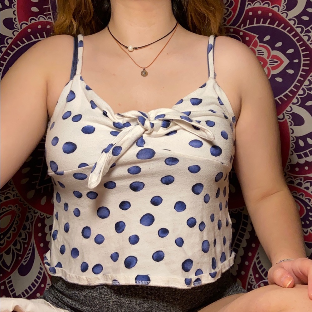 Polka dot forever 21 tank